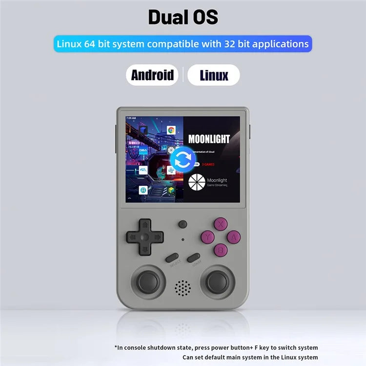 ANBERNIC RG353VS 3.5-inch Screen 16+64G Handheld Game Console, 15000 Games (English Version)