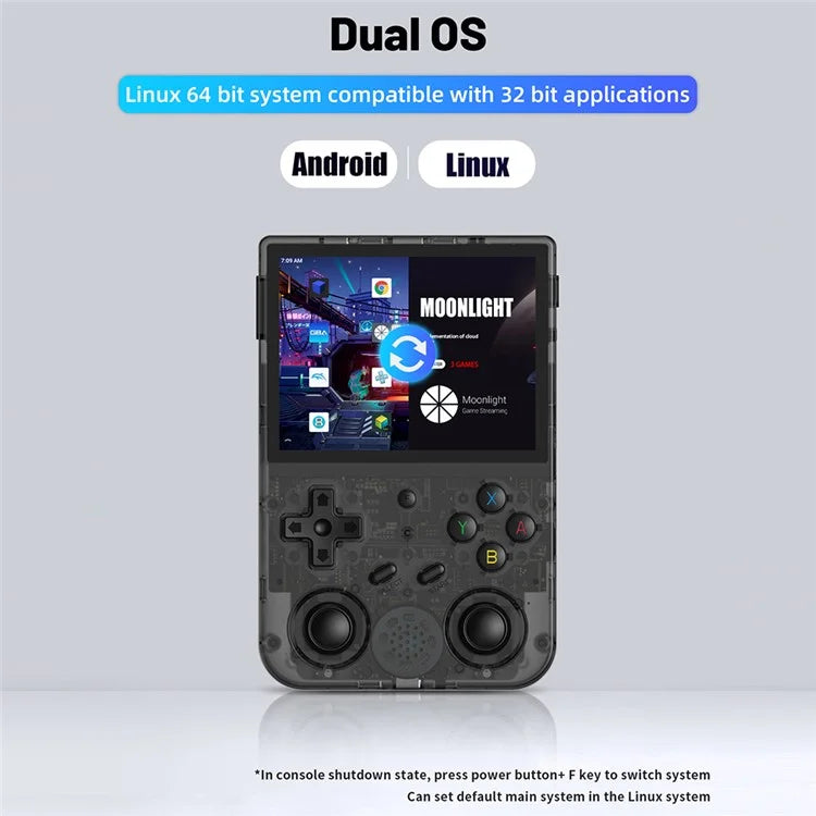 ANBERNIC RG353VS 3.5-inch Screen 16+128G Handheld Game Console, 25000 Games (English Version)