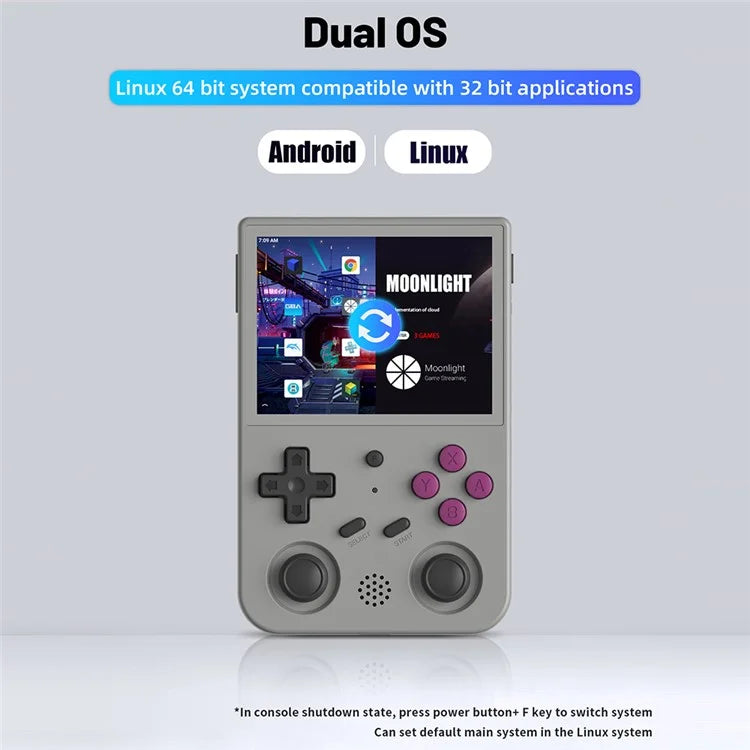 ANBERNIC RG353VS 3.5-inch Screen 16+128G Handheld Game Console, 25000 Games (English Version)