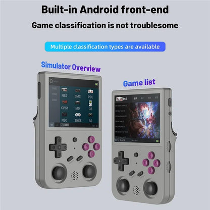 ANBERNIC RG353VS 3.5-inch Screen 16+128G Handheld Game Console, 25000 Games (English Version)