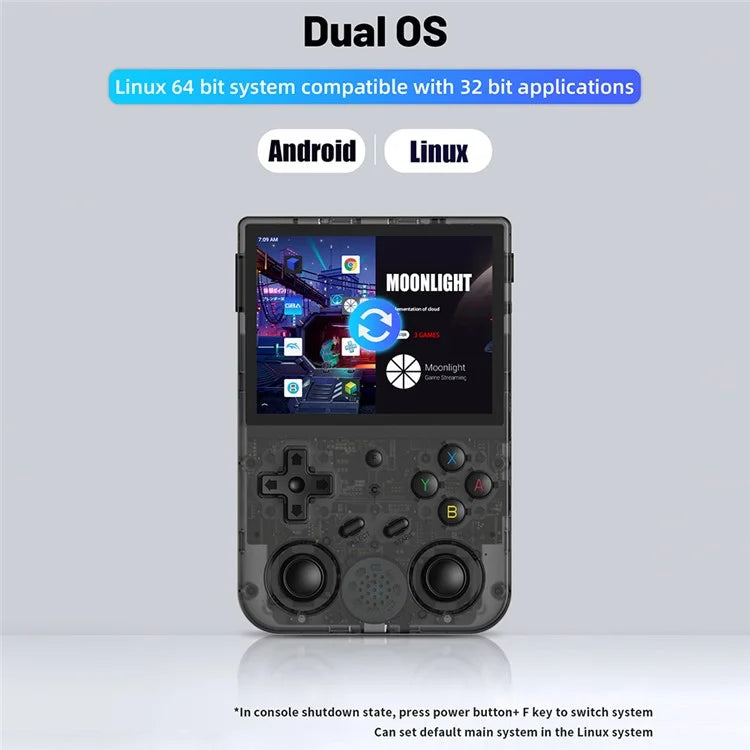 ANBERNIC RG353V 3.5-inch Screen 16+64G Android Handheld Game Console, 15000 Games (English Version)