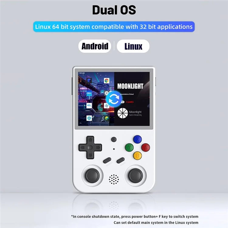 ANBERNIC RG353V 3.5-inch Screen 16+256G Android Handheld Game Console, 35000 Games (English Version)