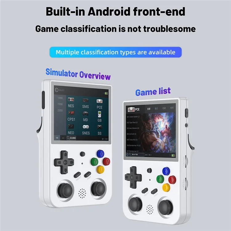 ANBERNIC RG353V 3.5-inch Screen 16+256G Android Handheld Game Console, 35000 Games (English Version)