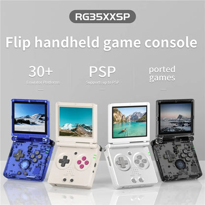 ANBERNIC RG35XXSP 3.5-inch Screen Flip Handheld Gaming Machine Wireless Game Console (English Version), 64G Memory