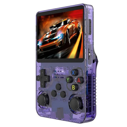 R36s 3.5 inch IPS Screen Handheld Retro Game Console with 64G TF Card