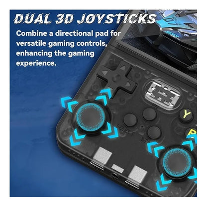 R36s 3.5 inch IPS Screen Handheld Retro Game Console with 64G TF Card