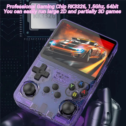 R36s 3.5 inch IPS Screen Handheld Retro Game Console with 64G TF Card