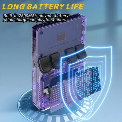 R36s 3.5 inch IPS Screen Handheld Retro Game Console with 64G TF Card