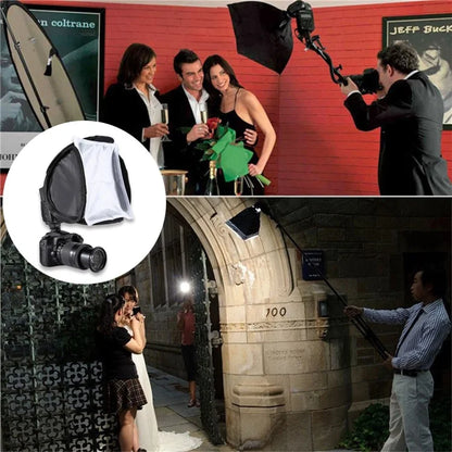 PULUZ PU5123 23cmx23cm Photography Softbox DSLR Camera Fill Light Foldable Diffuser