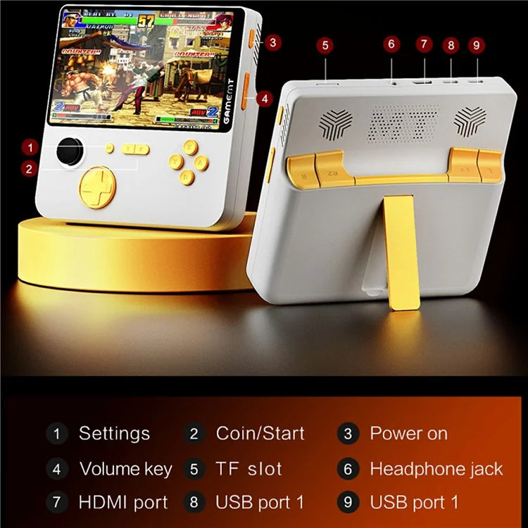 E5 5.0-inch Retro Handheld Game Console Mini Arcade Game Machine Support HD TV Connection with 32G Memory Card