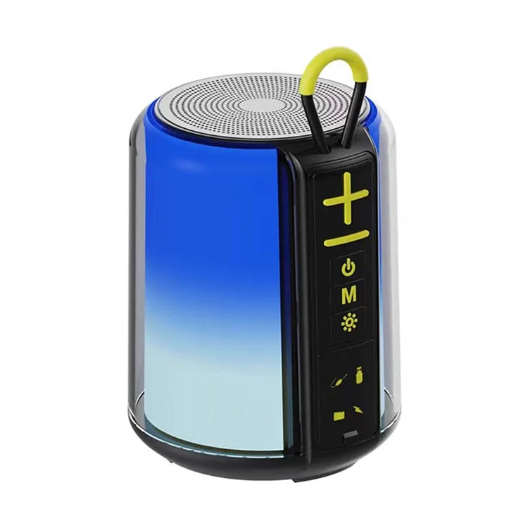 S16 Outdoor Mini TWS Bluetooth Speaker FM Radio Colorful Light Portable Subwoofer