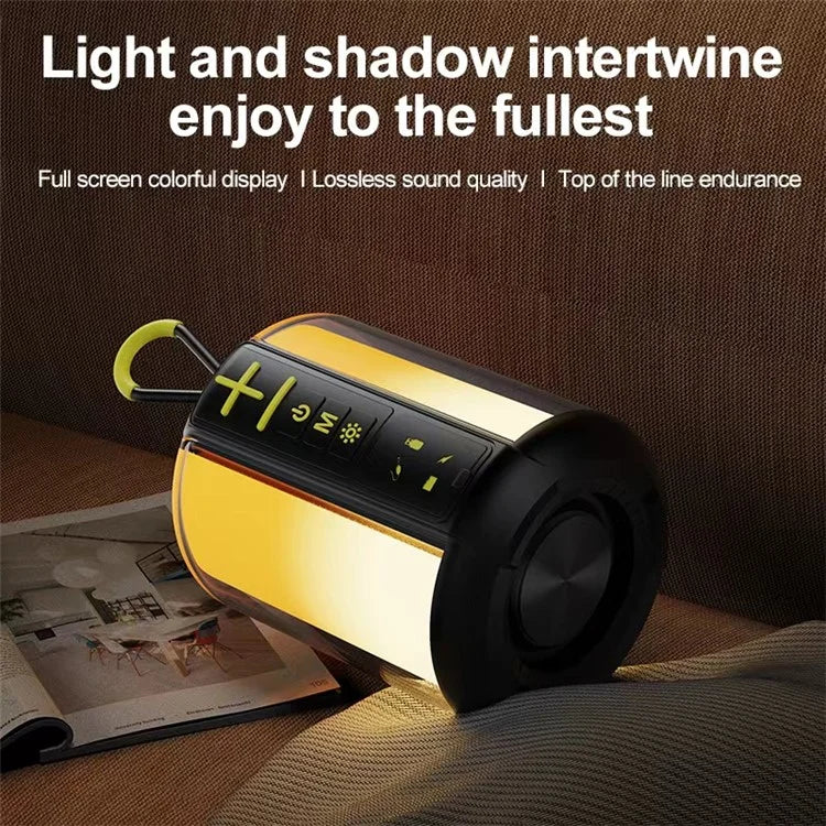 S16 Outdoor Mini TWS Bluetooth Speaker FM Radio Colorful Light Portable Subwoofer