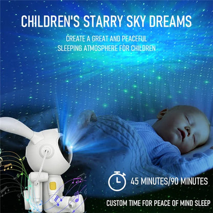 G002 Space Rabbit Bluetooth Speaker Projector Lamp USB Powered Bedroom Starry Sky Projection Lamp