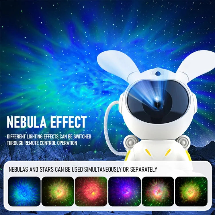 G002 Space Rabbit Bluetooth Speaker Projector Lamp USB Powered Bedroom Starry Sky Projection Lamp