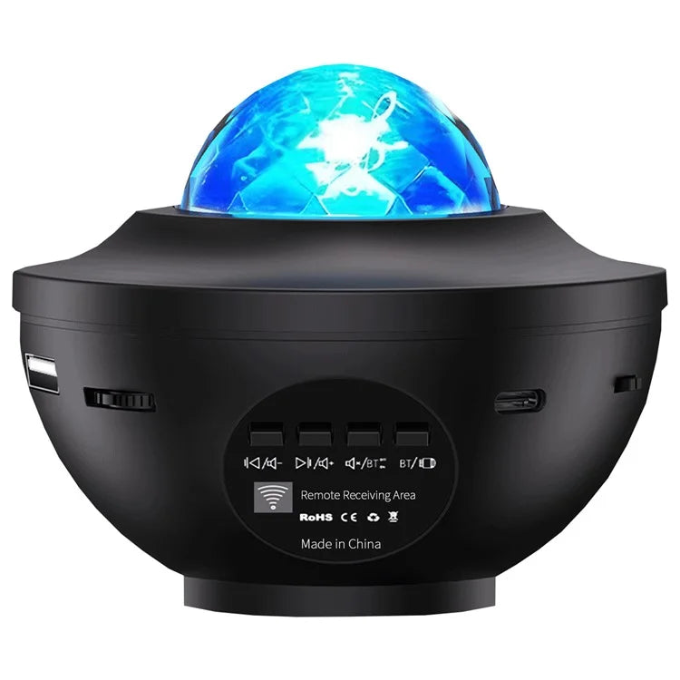 G004 Home Projector Lamp USB Powered Starry Sky Projection Ambience Lamp Bluetooth Speaker