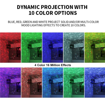 G004 Home Projector Lamp USB Powered Starry Sky Projection Ambience Lamp Bluetooth Speaker