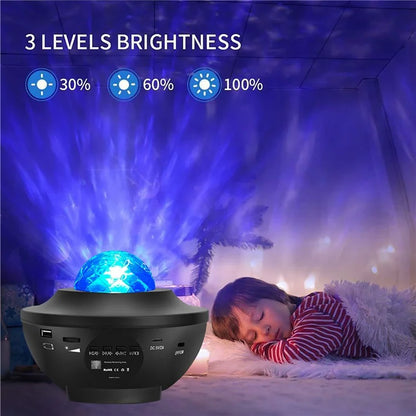 G004 Home Projector Lamp USB Powered Starry Sky Projection Ambience Lamp Bluetooth Speaker