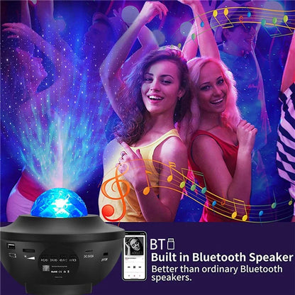 G004 Home Projector Lamp USB Powered Starry Sky Projection Ambience Lamp Bluetooth Speaker