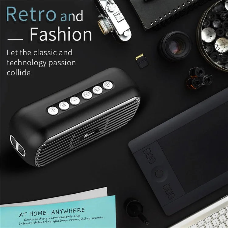 CYBORIS T5 Pro Retro TWS Bluetooth Speaker 40W Portable Subwoofer