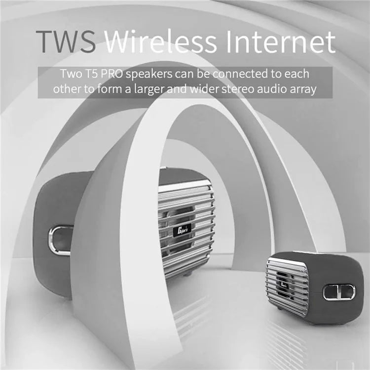 CYBORIS T5 Pro Retro TWS Bluetooth Speaker 40W Portable Subwoofer