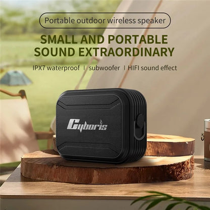 CYBORIS T2 Bluetooth Speaker Support TF Card / U Disk / AUX-In / Single Loop / Recording / FM