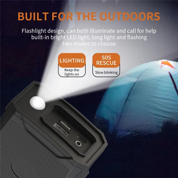 CYBORIS X8 Bluetooth Golf Cart Speaker Waterproof Sound Subwoofer with Lighting and Stand Function