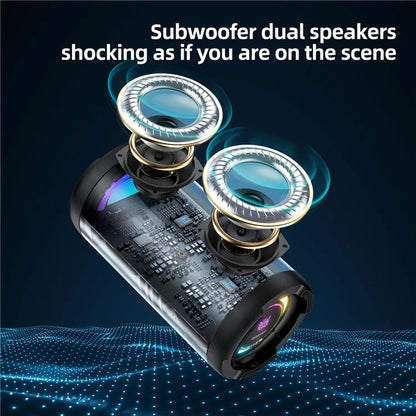 ONIKUMA L20 Portable Bluetooth Speaker Dynamic RGB Light Wireless Music Subwoofer