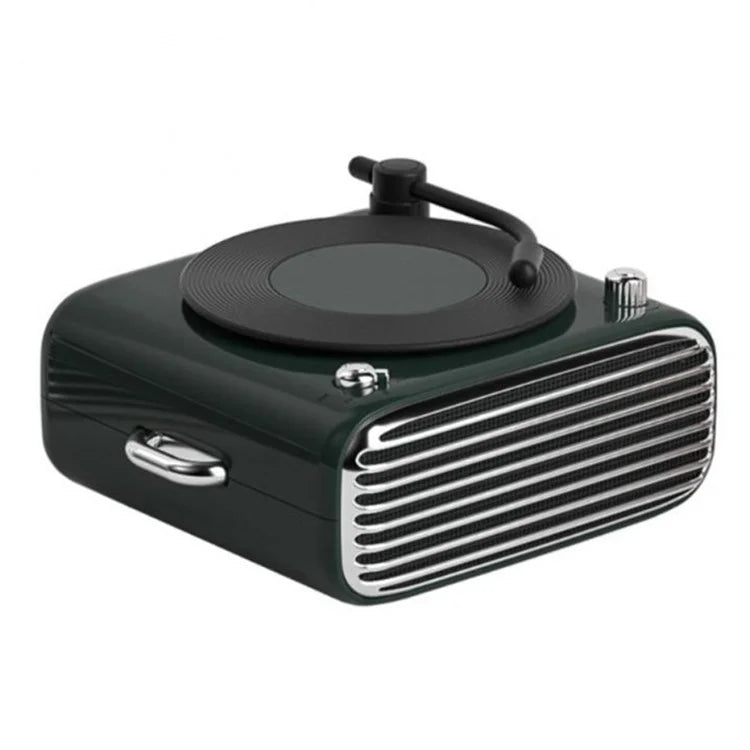 Phonograph Style Mini Bluetooth Speaker Home Bass Sound Subwoofer