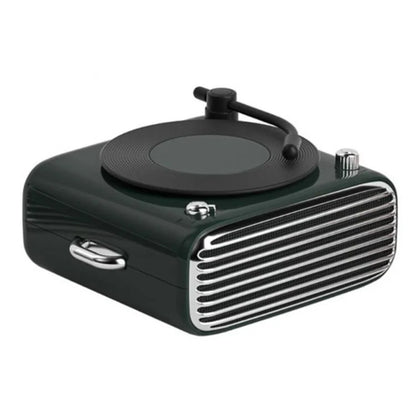 Phonograph Style Mini Bluetooth Speaker Home Bass Sound Subwoofer