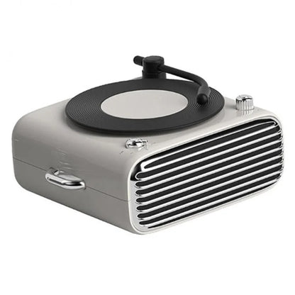Phonograph Style Mini Bluetooth Speaker Home Bass Sound Subwoofer