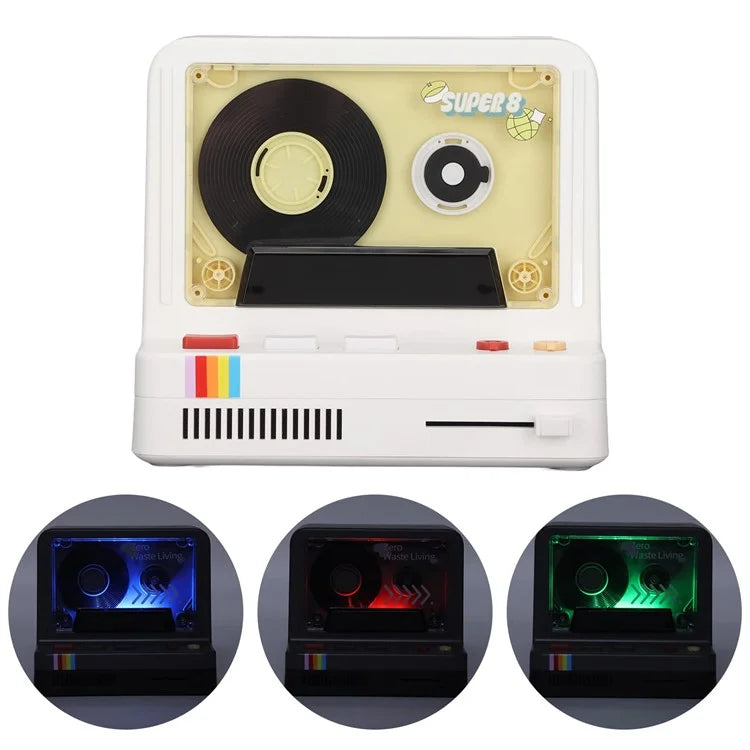 Cassette Bluetooth Speaker Home Subwoofer Support Aromatherapy TF Card Playback Night Light