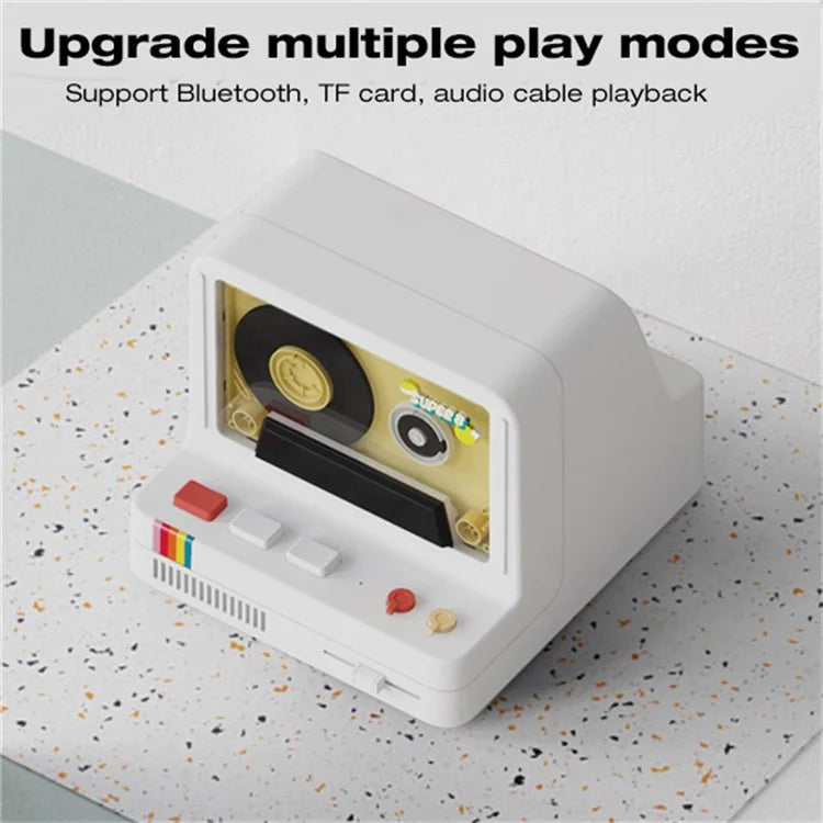 Cassette Bluetooth Speaker Home Subwoofer Support Aromatherapy TF Card Playback Night Light