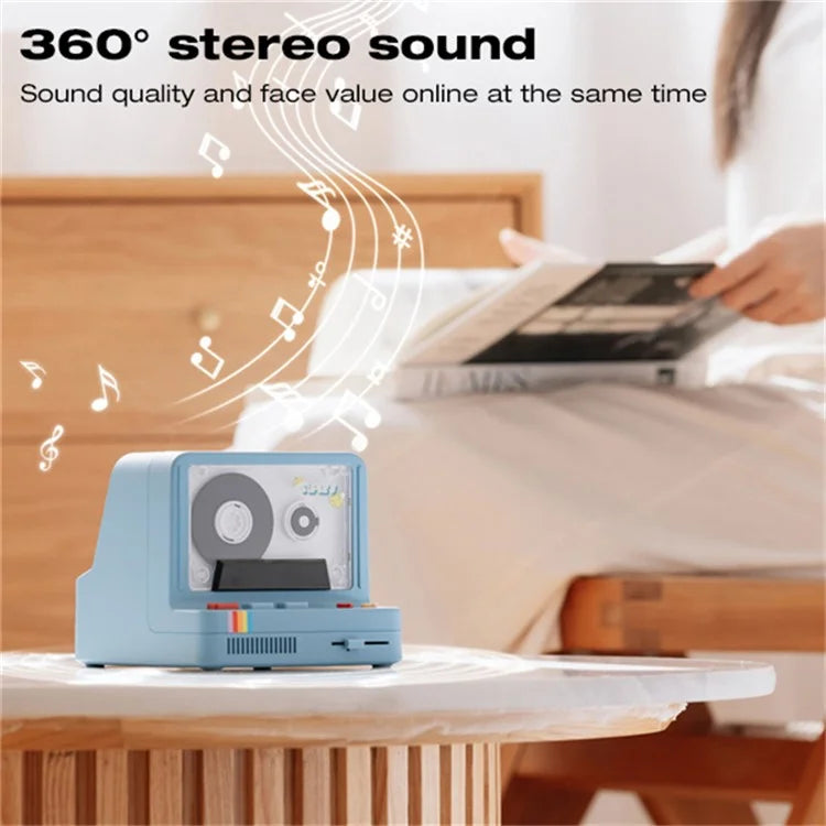 Cassette Bluetooth Speaker Home Subwoofer Support Aromatherapy TF Card Playback Night Light