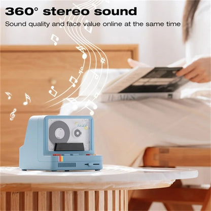 Cassette Bluetooth Speaker Home Subwoofer Support Aromatherapy TF Card Playback Night Light