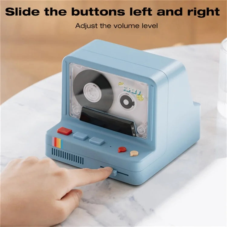 Cassette Bluetooth Speaker Home Subwoofer Support Aromatherapy TF Card Playback Night Light
