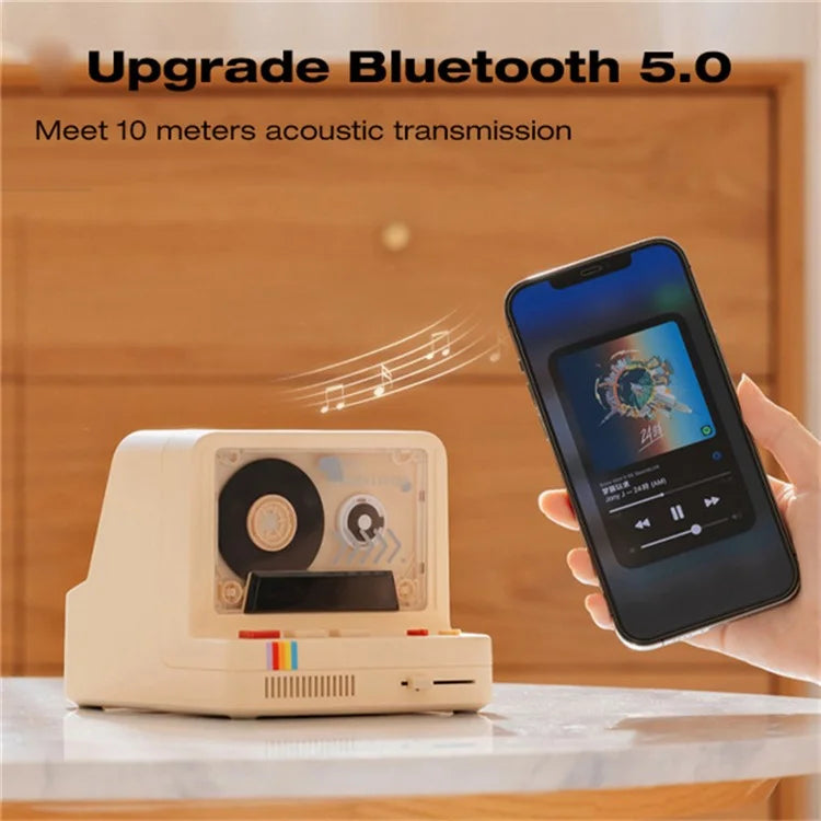 Cassette Bluetooth Speaker Home Subwoofer Support Aromatherapy TF Card Playback Night Light