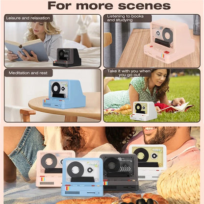 Cassette Bluetooth Speaker Home Subwoofer Support Aromatherapy TF Card Playback Night Light