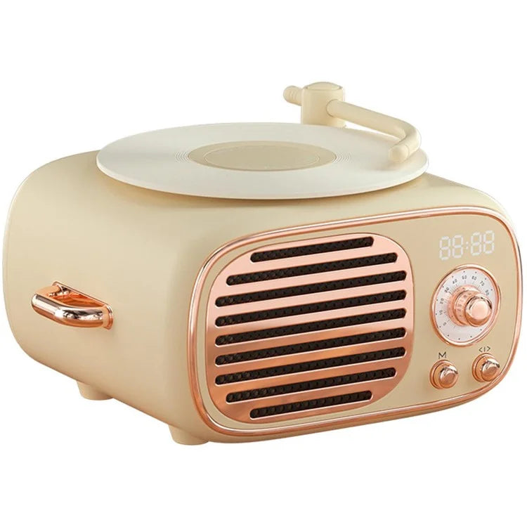 D12 Bluetooth Karaoke Speaker Classic Record Player Style Home Decor (No Microphone Built-In)