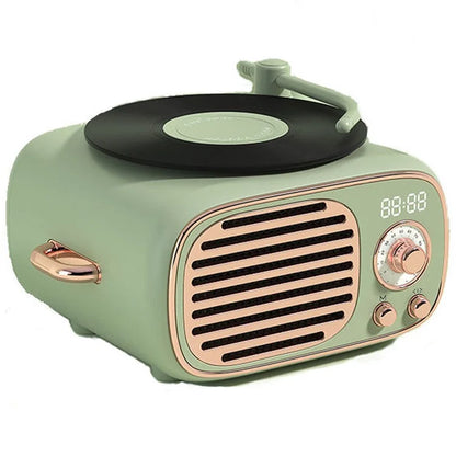 D12 Bluetooth Karaoke Speaker Classic Record Player Style Home Decor (No Microphone Built-In)