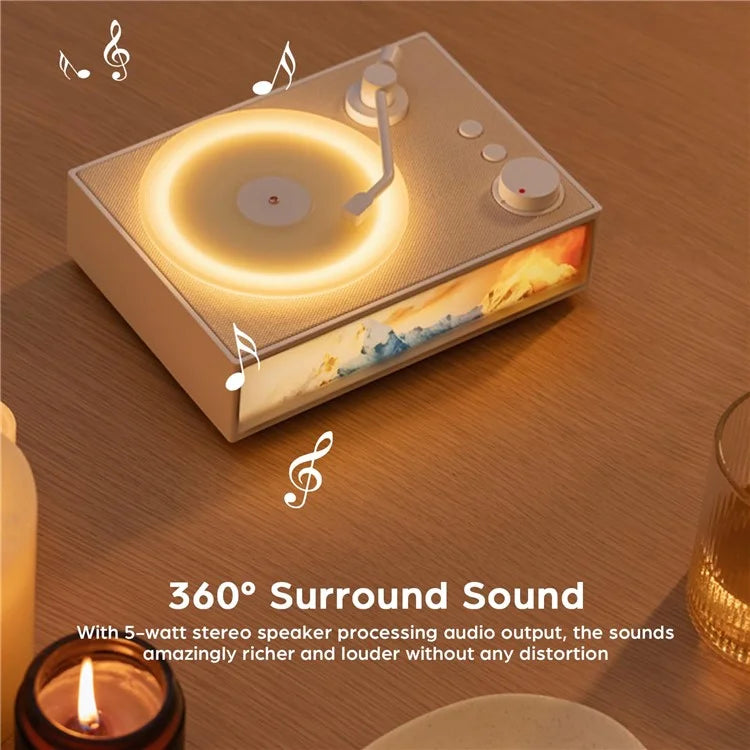Retro Bluetooth Speaker Classic Record Player Style Home Decor Birthday Gift