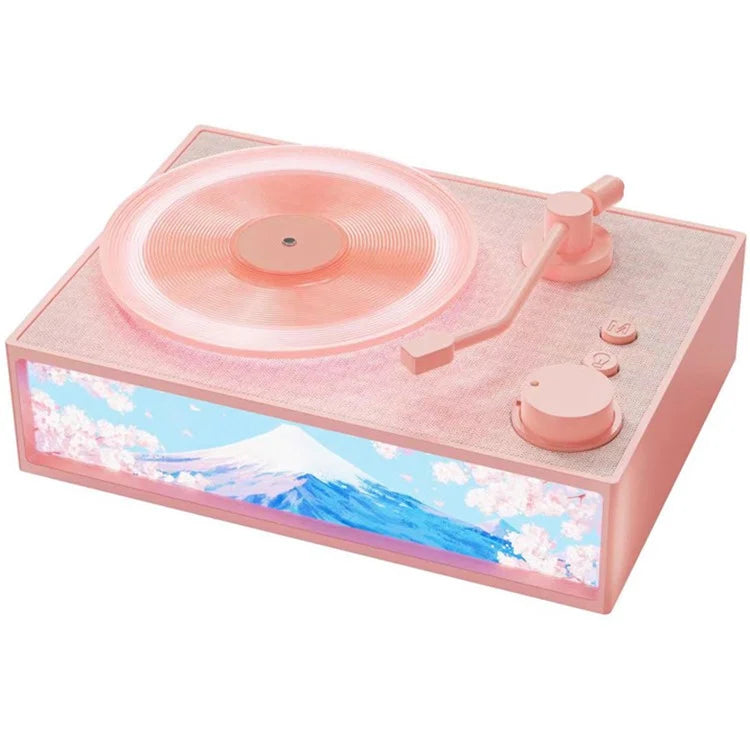 Retro Bluetooth Speaker Classic Record Player Style Home Decor Birthday Gift