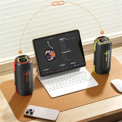 AWEI KA5 IPX5 Waterproof TWS Subwoofer Portable Outdoor Bluetooth Speaker