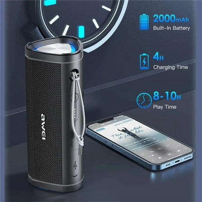 AWEI Y331 TWS Bluetooth Speaker Support Hands-Free Call Portable Outdoor Subwoofer
