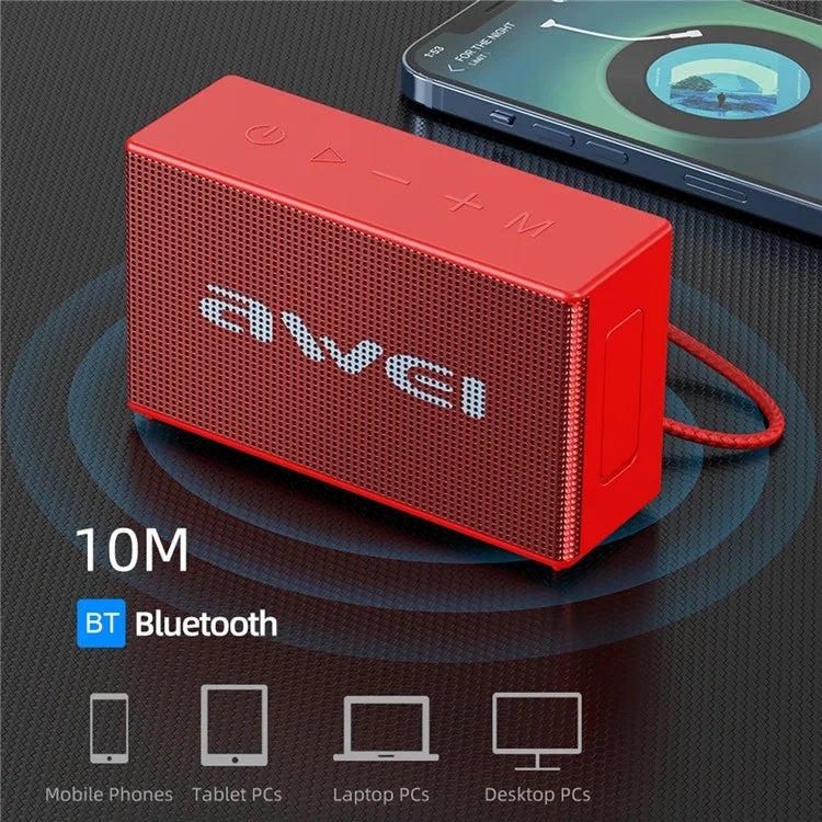 AWEI Y665 Bluetooth Speaker TWS Pairing Music Player Subwoofer for Cell Phones, Computers