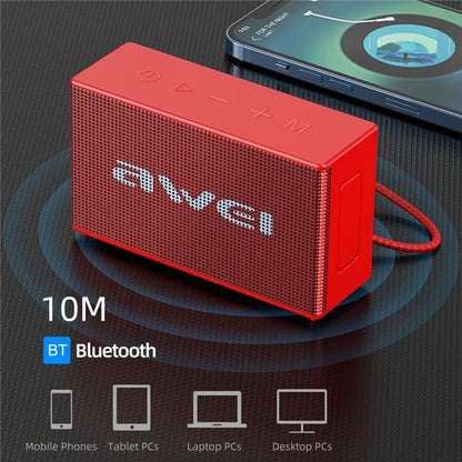 AWEI Y665 Bluetooth Speaker TWS Pairing Music Player Subwoofer for Cell Phones, Computers