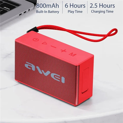AWEI Y665 Bluetooth Speaker TWS Pairing Music Player Subwoofer for Cell Phones, Computers
