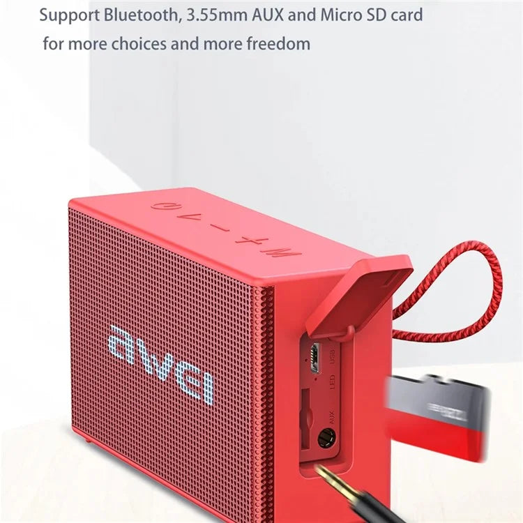 AWEI Y665 Bluetooth Speaker TWS Pairing Music Player Subwoofer for Cell Phones, Computers