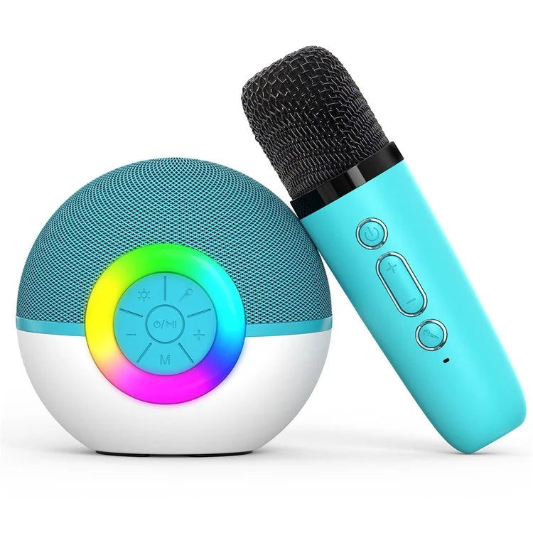 T97 Children Karaoke Machine Bluetooth Speaker Subwoofer with 1 Microphone