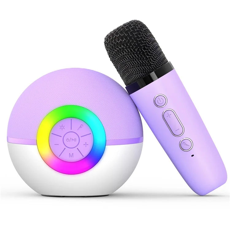 T97 Children Karaoke Machine Bluetooth Speaker Subwoofer with 1 Microphone