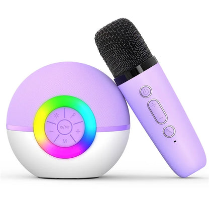 T97 Children Karaoke Machine Bluetooth Speaker Subwoofer with 1 Microphone